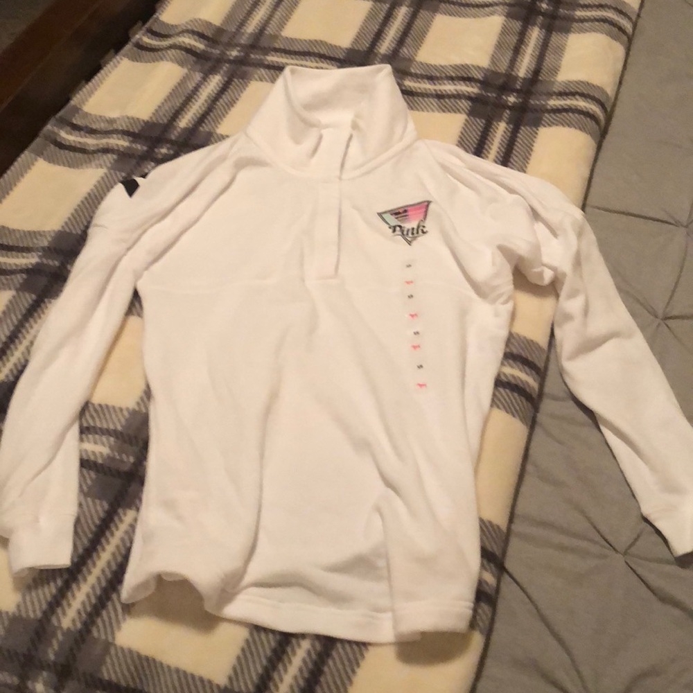 White Crew neck sweater